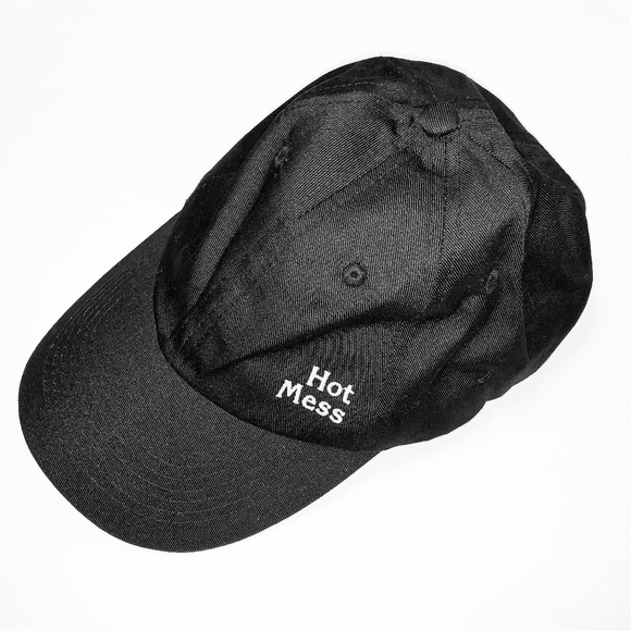 HOTMESS Black Baseball Hat - Picture 1 of 8